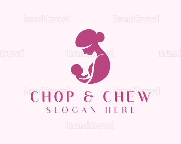 Infant Mother Pediatrician Logo