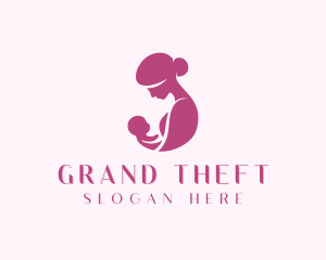 Infant Mother Pediatrician Logo
