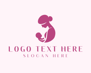 Infant Mother Pediatrician Logo