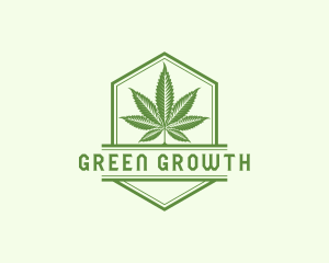 Weed Cannabis Leaf logo design