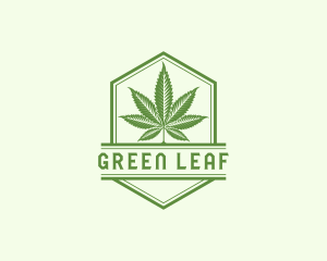 Weed Cannabis Leaf logo design