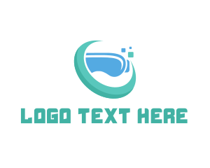 Loop - Pixel VR Headset logo design