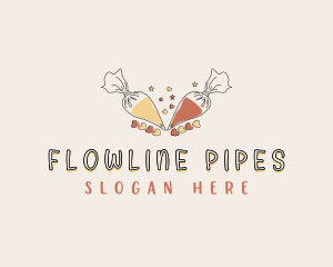 Piping Bag Baking logo design