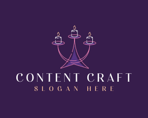 Candle Decor Lighting logo design