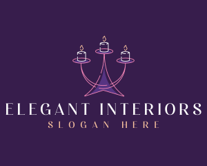 Candle Decor Lighting logo design