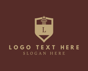 Letter - Pillar Shield College Academy logo design