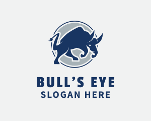 Angry Bull Emblem logo design