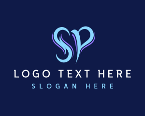 Startup Business Letter SP logo design