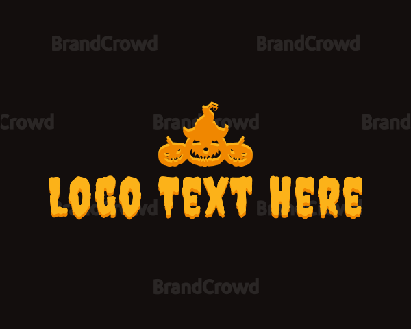 Halloween Pumpkin Holiday Logo