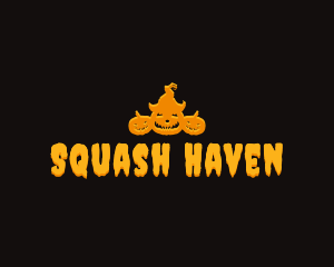 Squash - Halloween Pumpkin Holiday logo design