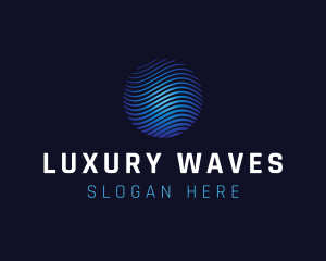 Waves Globe Firm logo design