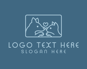 Pet Lover - Dog Cat Veterinary logo design