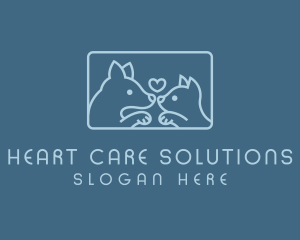 Dog Cat Veterinary logo design