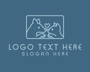 Dog Cat Veterinary Logo