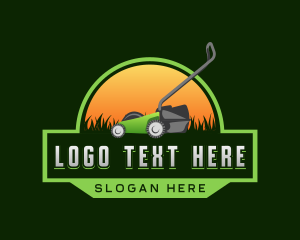 Gardening - Lawn Mower Landscaping logo design