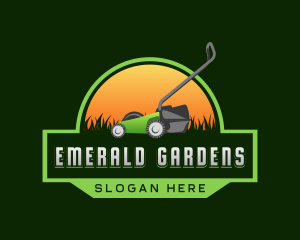 Lawn Mower Landscaping logo design