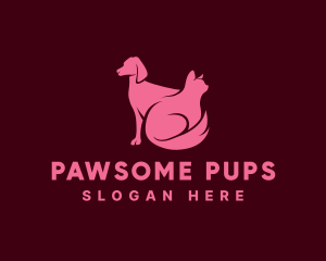 Canine Feline Pets logo design