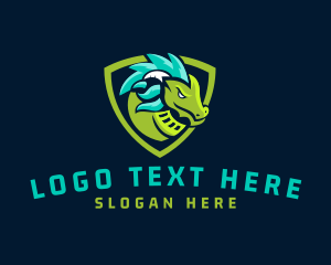 Dragon - Dragon Shield Gaming Esport logo design