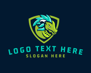 Esport - Dragon Shield Gaming Esport logo design