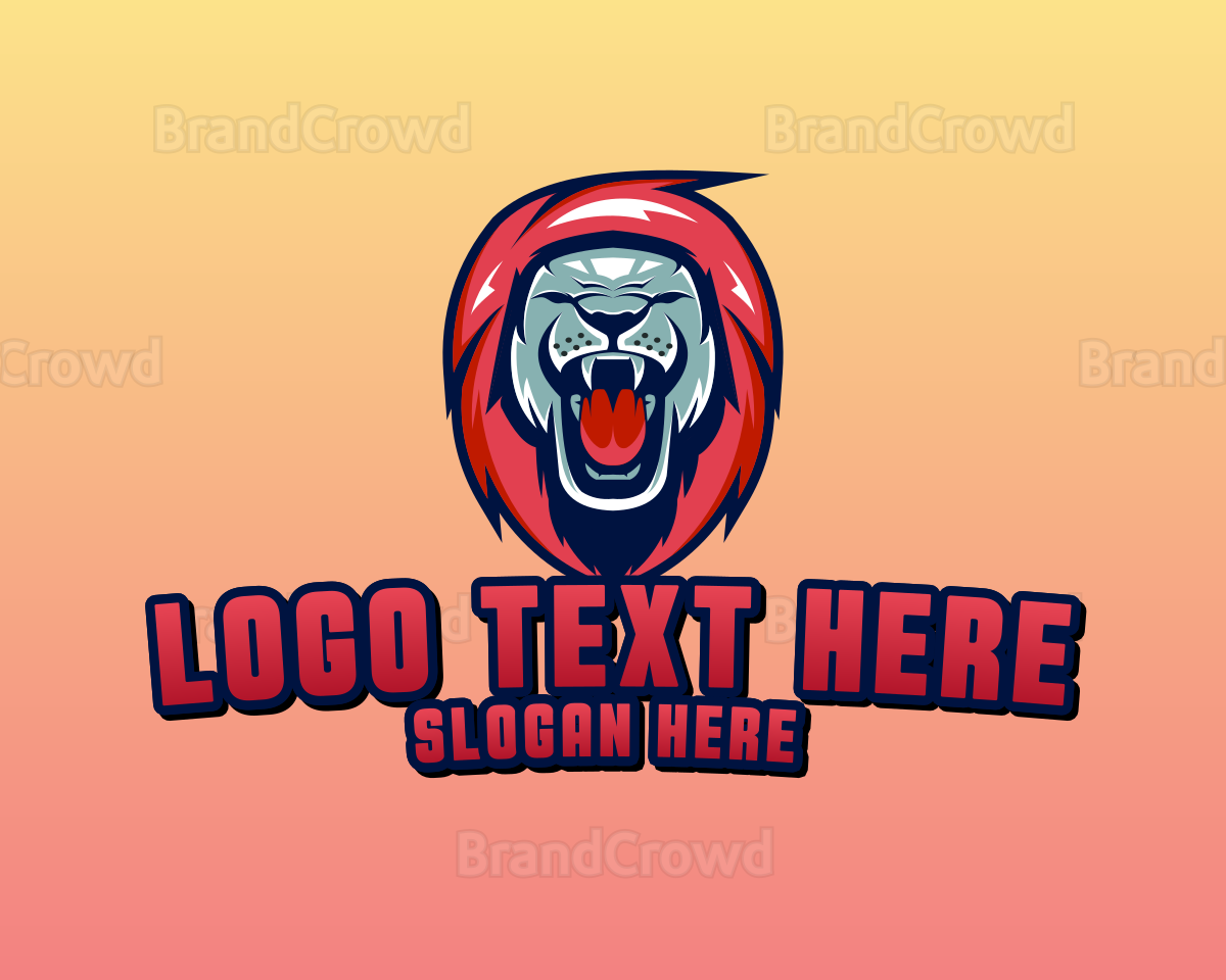 Lion Gaming Mascot Logo
