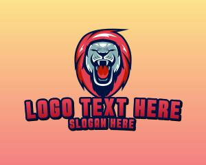 roaring lion head logos