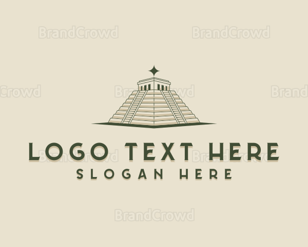 Aztec Historic Pyramid Logo