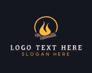 Outdoor - Fire Bonfire Flame logo design