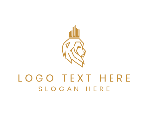 Hotel - Lion Royal Crown logo design