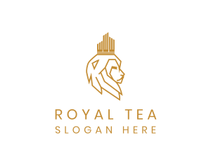 Lion Royal Crown logo design