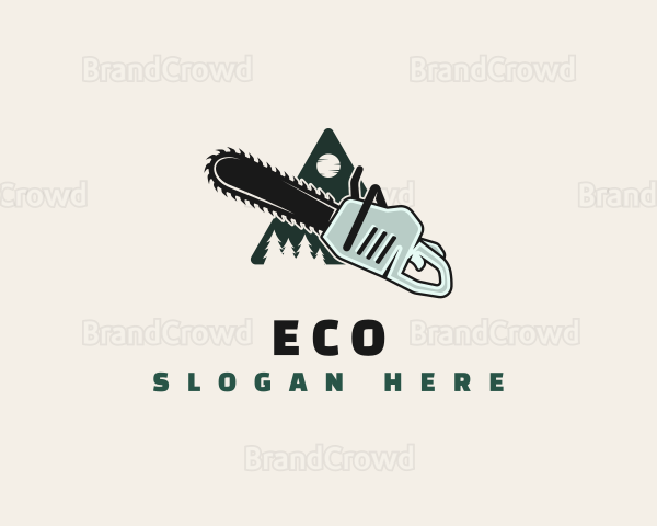 Chainsaw Tree Forest Logo