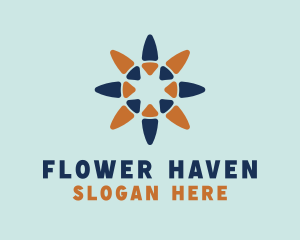 Star Flower Petals  logo design