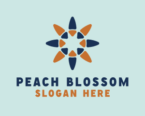 Star Flower Petals  logo design