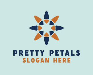 Star Flower Petals  logo design