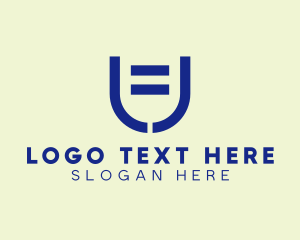 Sign - Generic Company Letter U logo design