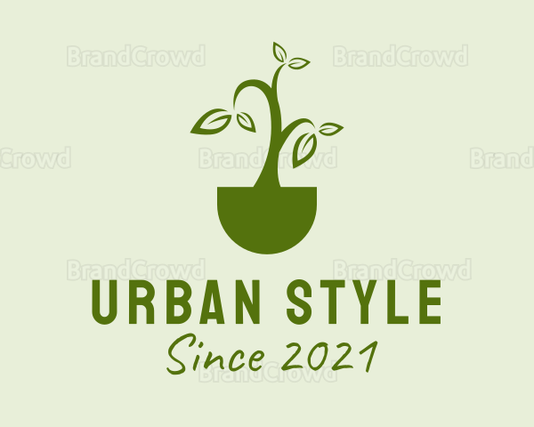 Green Farm Plant Logo