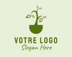 Green Farm Plant  Logo