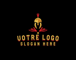 Spartan Warrior Knight Logo