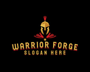 Spartan Warrior Knight logo design