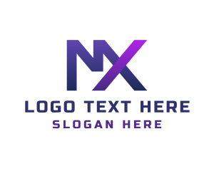 Letter Mx - Company Letter MX Monogram logo design