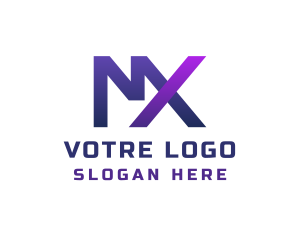 Company Letter MX Monogram Logo