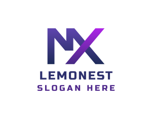 Lettermark - Company Letter MX Monogram logo design