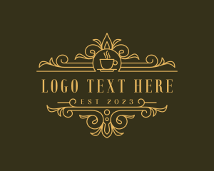 Cafeteria - Luxury Cafe Bistro logo design