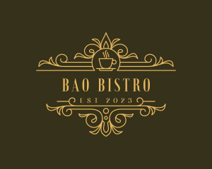 Luxury Cafe Bistro logo design