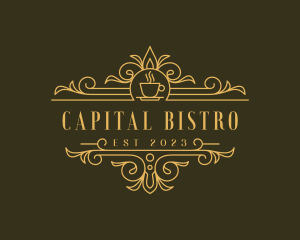 Luxury Cafe Bistro logo design