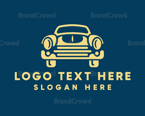 Old School Car Style Logo