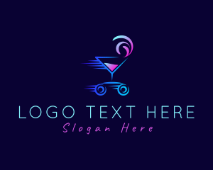 Car - Liquor Bar Drinks Delivery logo design