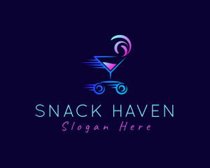 Liquor Bar Drinks Delivery  logo design