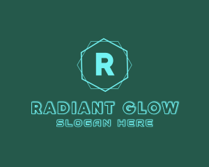 Glow - Tech Glowing Hexagon logo design