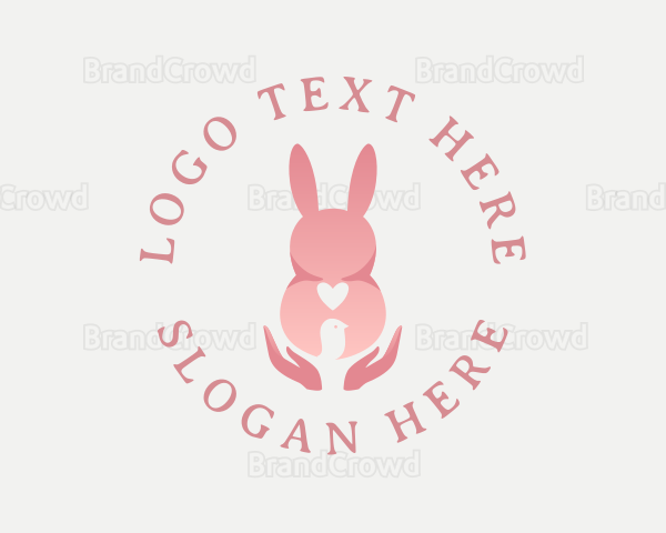 Easter Rabbit Animal Logo