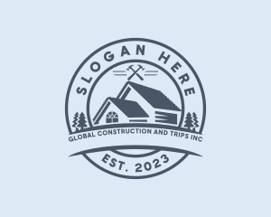 House Roof Renovation Logo